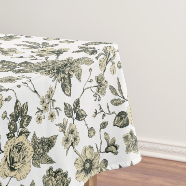 Toalha De Mesa Toile de Elegance Garden (Posição Original)