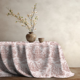 Toalha De Mesa Tóile de jouy, castanho-claro, legendário