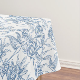 Toalha De Mesa Toile Francesa Azul
