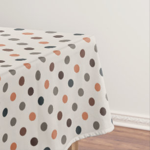 Toalha De Mesa Tom Florestal Tom Terra Leve Design de Bolinhas