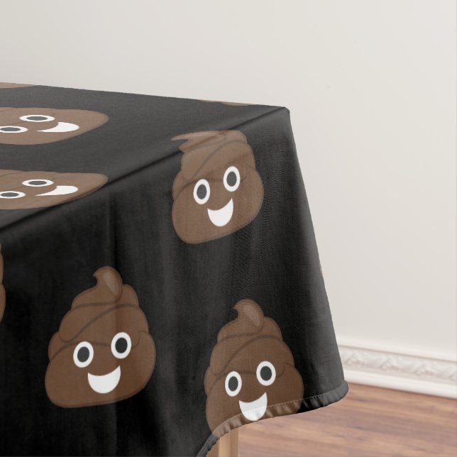 Toalha De Mesa Tombadilho parvo louco Emoji de Brown (Posição Original)