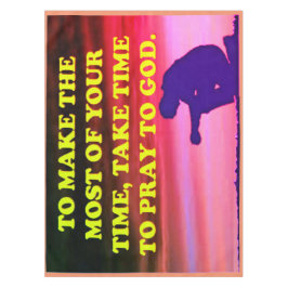 Toalha De Mesa Tome Tempo Para Rezar A Deus!