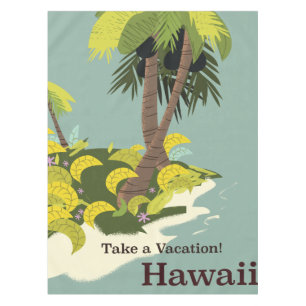 Toalha De Mesa Tome uma Vacinação, poster de viagens vintage do H
