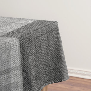 Toalha De Mesa Tons de Cinza de 4 cantos