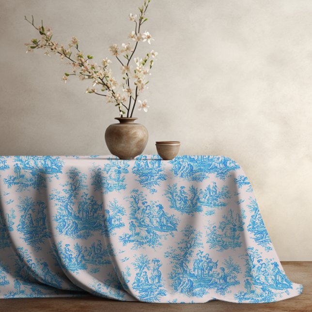Toalha De Mesa Tornozelo azul-floral (Criador carregado)