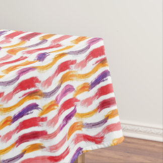 Toalha De Mesa Traços de pintura multicolores