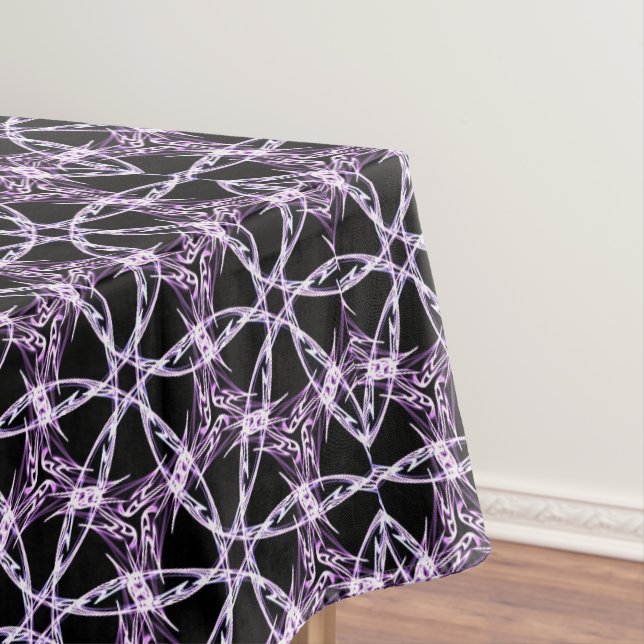Toalha De Mesa Treliça Lavanda Mística (Posição Original)