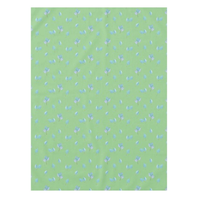 Toalha De Mesa Trendy Eucalyptus Deixa Em Sage (Frente)