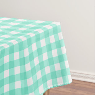 Toalha De Mesa Trendy Neo Mint Gingham Verifica Tablecloth Padrã