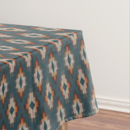 Toalha De Mesa Trendy Teal Blue Orange Dark Cinza Castanho-escuro