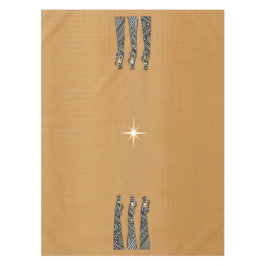 Toalha De Mesa Três Reis Magos Natal Preto e Branco Natividade