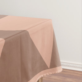 Toalha De Mesa Triângulos Grandes Geométricos Mocha Mousse Rosa D