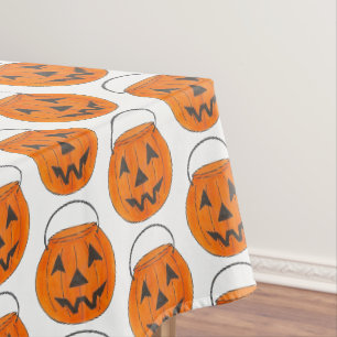 Toalha De Mesa Trick ou Treine Pumpkin Jack o'Lanterna Halloween