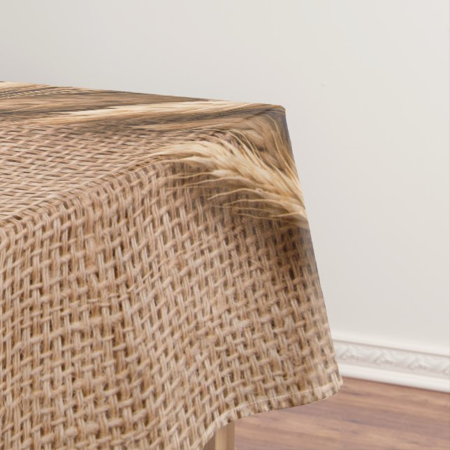 Toalha De Mesa Trigo de mesa em Burlap Sack Country Russo Muito L (Posição Original)