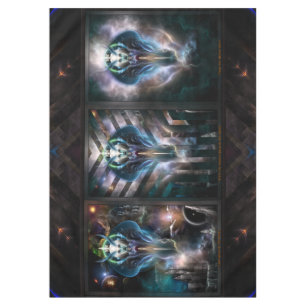 Toalha De Mesa Trilogia Fractal da Rainha Thera 2XFrame