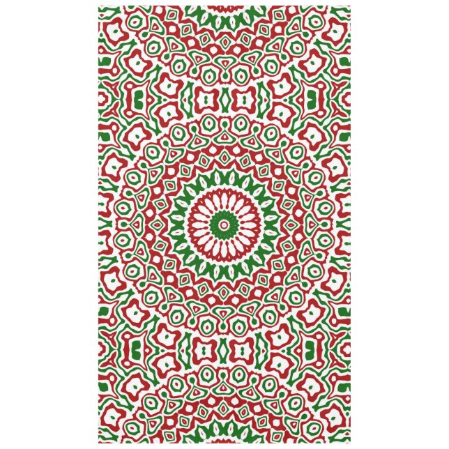 Toalha De Mesa Trippy Hippie Groovy Boho Funky Natal Mandala (Frente)