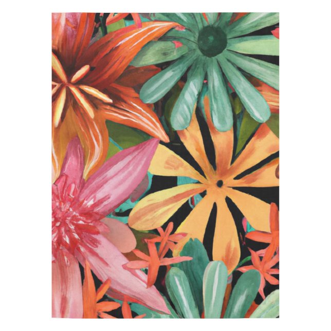Toalha De Mesa tropical/havaiano/floral/floral (Frente)