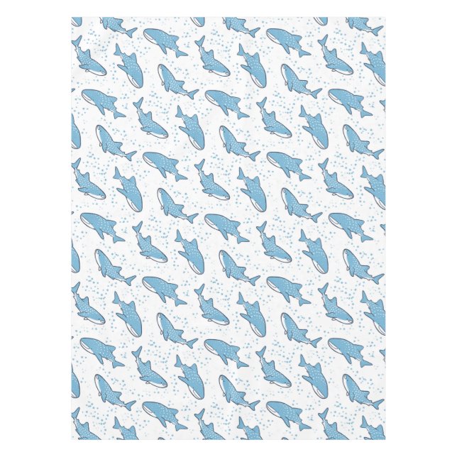 Toalha De Mesa Tubarão de baleia estrelado (luz) (Frente)