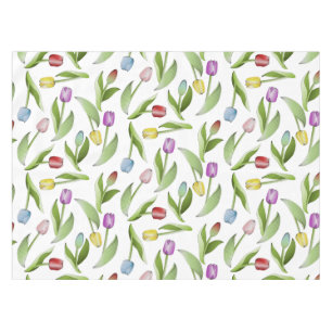 Toalha De Mesa Tulipa Colorida Moderna Flor