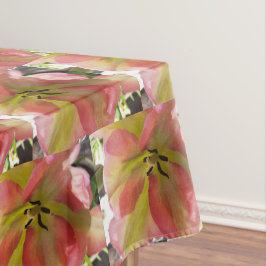 Toalha De Mesa Tulipa Rosa e Amarela