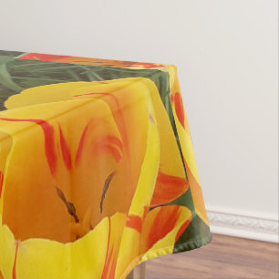 Toalha De Mesa Tulipas Amarelas Primavera