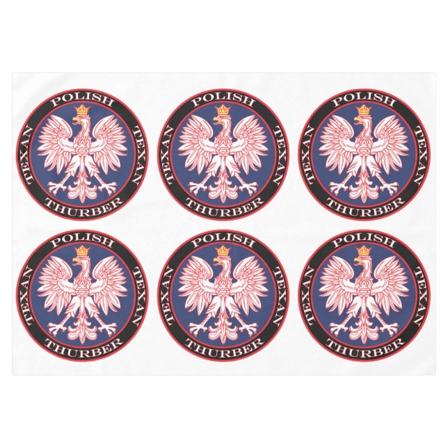 Toalha De Mesa Turber Round Texan Polonês (Frente (Horizontal))