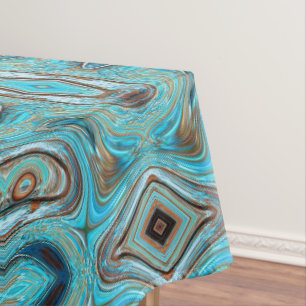 Toalha De Mesa turquesa azul-de-fazenda Turquesas de madeira