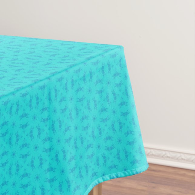 Toalha de mesa turquesa para decoração de casa (Posição Original)