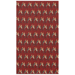 Toalha De Mesa Two Turtle Doves Cut-Out Stencil Retro Style 7