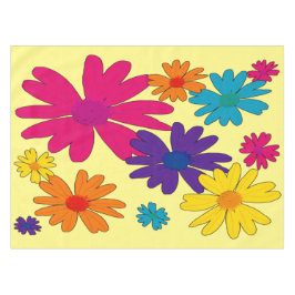 Toalha De Mesa Um leito floral de flores margaridas