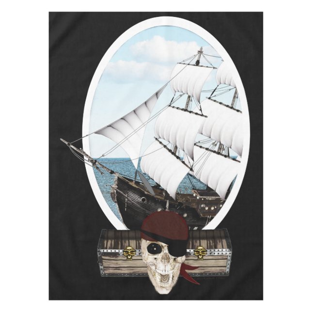 Toalha De Mesa Um navio pirata (Frente)