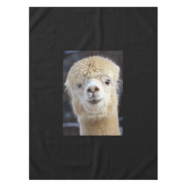 Toalha De Mesa Um rosto fofo e fofinho de uma alpaca