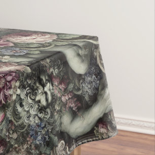 Toalha De Mesa 🎭 Uma Comédia Colossal - Padrão Gótico Grande