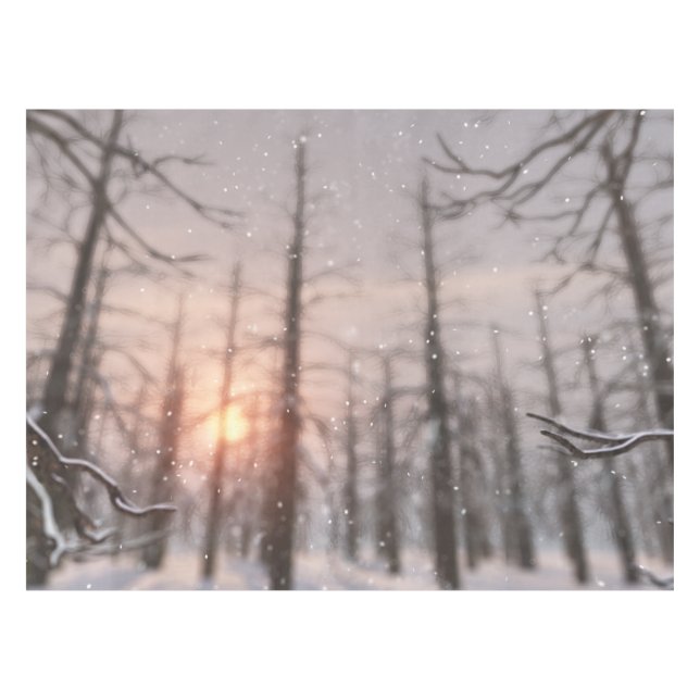 Toalha De Mesa Uma Tableloth de Sonho da Noite de Inverno (Frente (Horizontal))