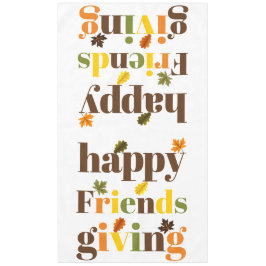 Toalha De Mesa Uma tipografia colorida. Feliz outono de amizade