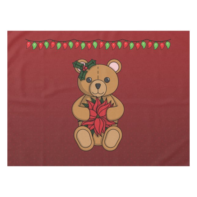 Toalha De Mesa Ursinho Gift Tablecloth (Frente (Horizontal))