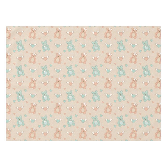 Toalha De Mesa Ursinhos de casamento (Frente (Horizontal))