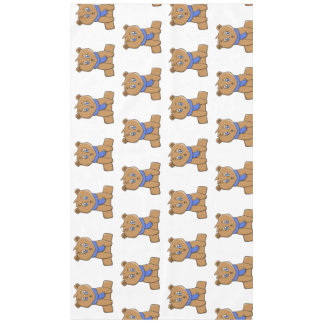 Toalha De Mesa Urso de pelúcia vestindo lenço azul