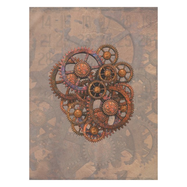 Toalha De Mesa Ursos De Metal Rusty Com Sombras (Frente)