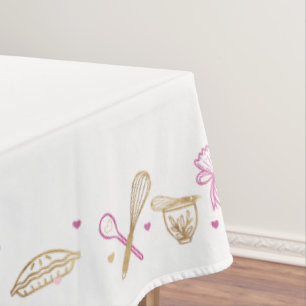 Toalha De Mesa Utensílios e Confecções Dourados cor-de-rosa