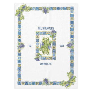 Toalha De Mesa Uvas de Rico para Azulejos Majolica Sicilianas per