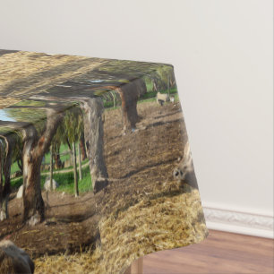 Toalha De Mesa Vaca É Uma Vida Fazenda, Tablecloth