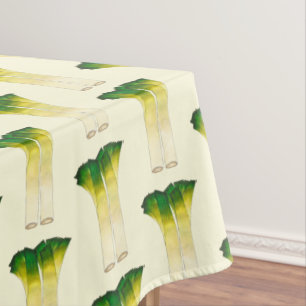 Toalha De Mesa Veg de Comidas de Cozinhar do Jardim dos Leeks Sel