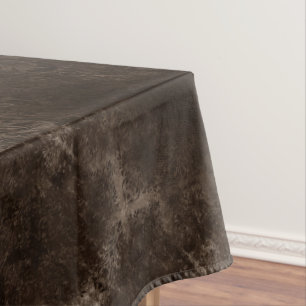 Toalha De Mesa Velvety Bronze Damask Grunge Barroco Marrom