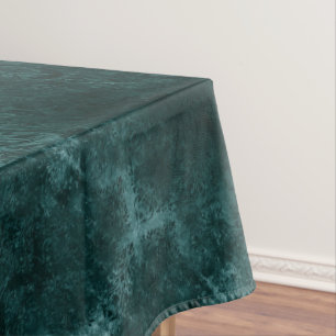 Toalha De Mesa Velvety Teal Damask Verde escuro Barroco