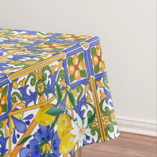 Toalha De Mesa Verão,citrinos,Sicília,estilo mediterrânico,limão,