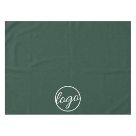 Toalha De Mesa Verde sobre logotipo comercial personalizado