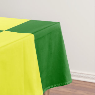 Toalha De Mesa Verificadores Amarelos e Verdes