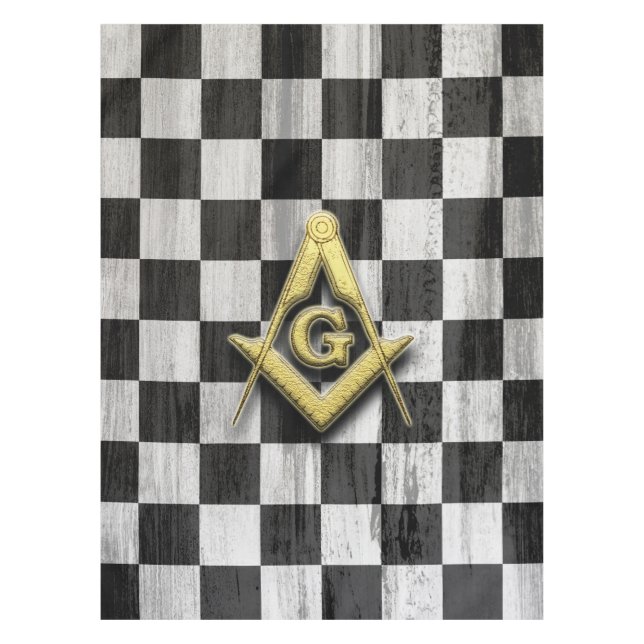 Toalha De Mesa Verificadores e Compass Quadrados (Frente)