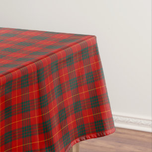 Toalha De Mesa Vermelho de Cameron do clã e Tartan do Scottish d
